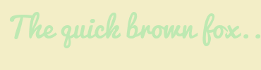 Image with Font Color BEE9B2 and Background Color F3EEC7